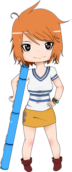 Chibi Nami One Piece Character PNG image