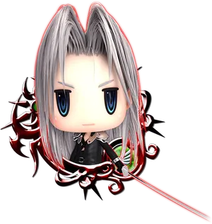 Chibi Sephiroth Figure.png PNG