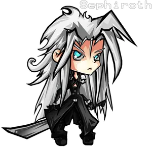 Chibi Sephiroth Final Fantasy PNG