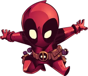 Chibi Style Deadpool PNG