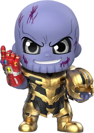 Chibi Style Thanos Figure PNG image