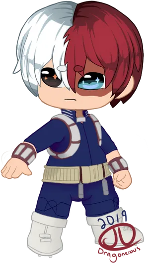 Chibi Todoroki My Hero Academia PNG image