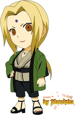 Chibi Tsunade Naruto Character PNG image