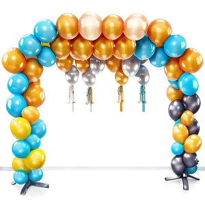 Chic Balloon Garland Arrangements PNG Vsa