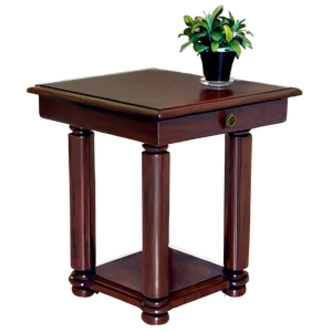 Chic Bedside Table Png 05042024 PNG image