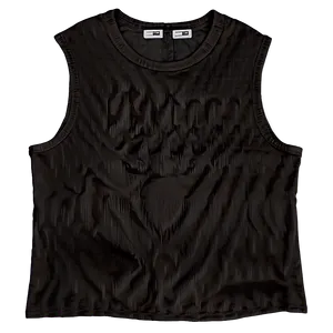 Chic Black Tank Top PNG Any