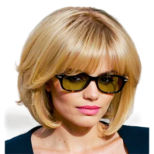 Chic Blonde Bob Png 05252024 PNG image