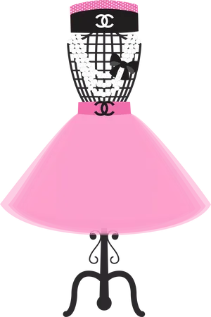 Chic Fashion Mannequin Illustration PNG