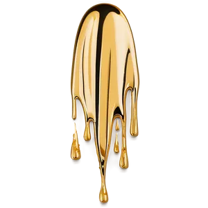 Chic Gold Glitter Drip PNG 06282024