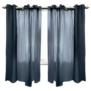 Chic Grey Curtain Png 64 PNG image