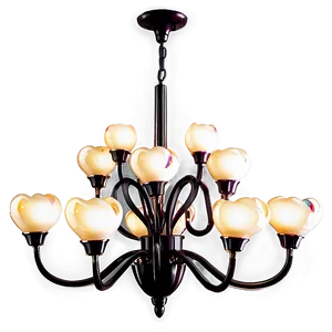 Chic Modern Chandelier Png Ybm54 PNG image