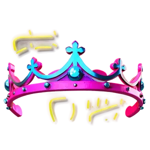 Chic Neon Crown PNG Ato14 PNG