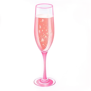 Chic Pink Champagne Toasting Png Atk13 PNG image