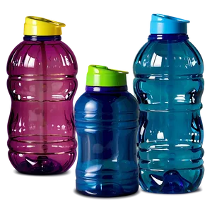 Chic Plastic Water Bottle PNG 06122024