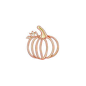 Chic Pumpkin Outline Motif PNG 06202024