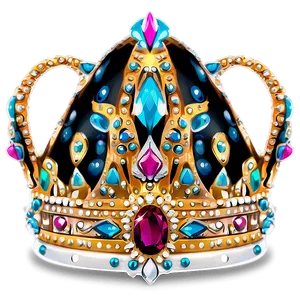 Chic Queen Crown Design PNG 40 PNG