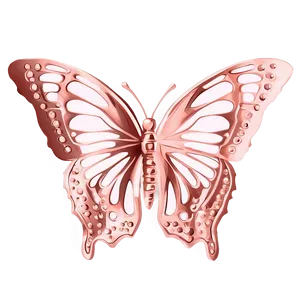 Chic Rose Gold Butterfly Png 38 PNG image