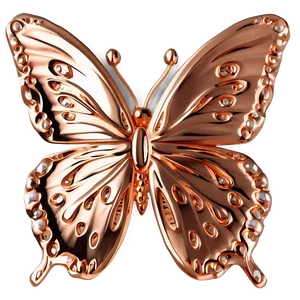 Chic Rose Gold Butterfly Png Xtq PNG image