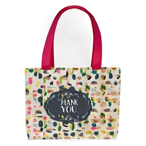 Chic Thank You Shopping Bag Png 3 PNG image