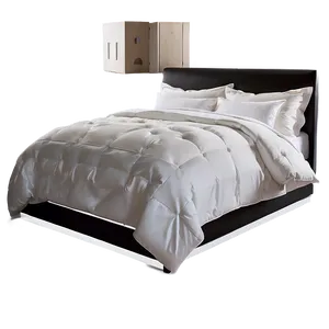 Chic White Bed Png 06132024 PNG image