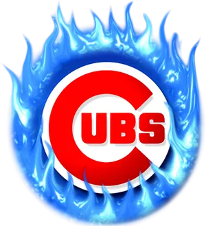 Chicago Cubs Logo Flaming Design PNG image