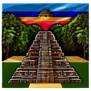 Chichen Itza Illustration PNG 06252024