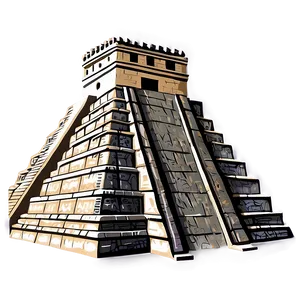 Chichen Itza Temple Drawing PNG 8 PNG