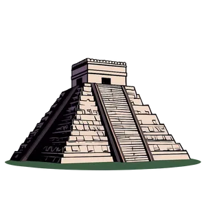 Chichen Itza Temple Drawing PNG 93