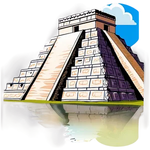 Chichen Itza Travel Poster PNG 06252024
