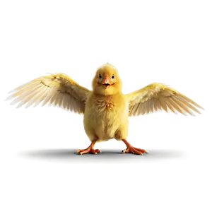 Chick With Wings Spread PNG 05242024 PNG