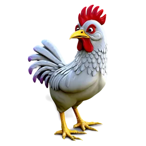 Chicken Cartoon Character PNG 05042024 PNG