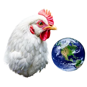 Chicken In Space PNG Gjd PNG