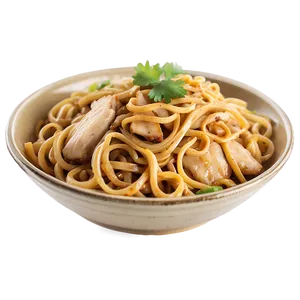 Chicken Lo Mein Noodles PNG 05242024
