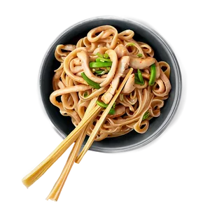 Chicken Lo Mein Noodles PNG 20