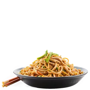Chicken Lo Mein Noodles PNG Qam13