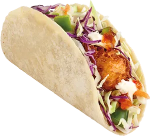 Chicken Tacowith Vegetablesand Sauce