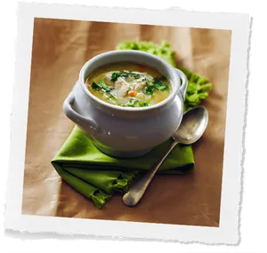 Chicken Vegetable Soup Bowl PNG image