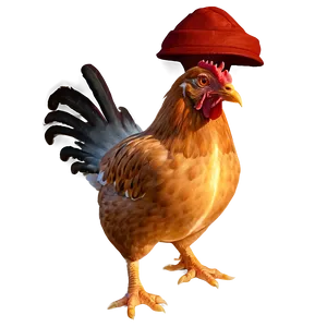 Chicken With Hat Png 92 PNG image