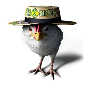 Chicken With Hat PNG Kit PNG