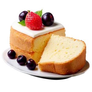 Chiffon Cake PNG 05042024