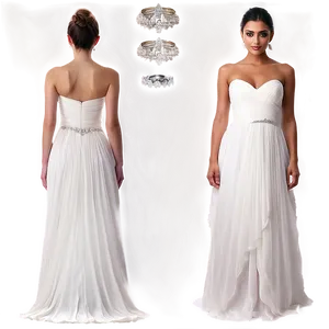 Chiffon Wedding Dresses Png 24 PNG image