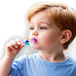 Child Blowing Bubbles PNG Ilv PNG