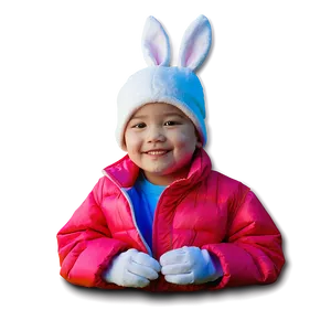 Child Bunny Hat Art Png 06272024 PNG image