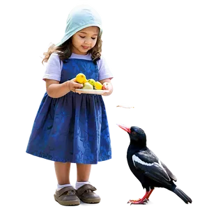 Child Feeding Birds PNG Umh49 PNG