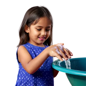 Child Hand Washing Realistic Png Rve PNG image