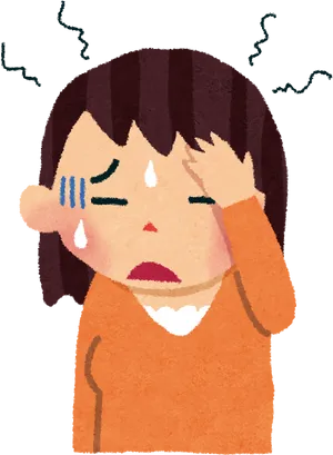 Child Headache Illustration PNG image