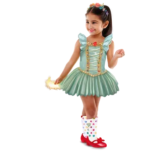 Child In Fairy Tale Dress Png Wfs36 PNG image
