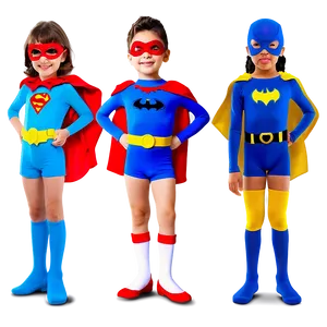 Child In Superhero Costume PNG 05242024