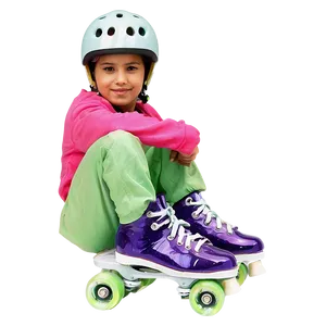 Child On Roller Skates Png Aqr28 PNG image