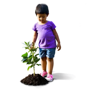 Child Planting Tree PNG 86